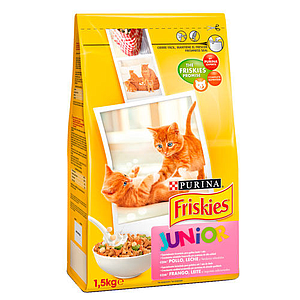 Purina Friskies Junior with Chicken & Milk Dry Food 1.5kg
