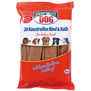 Perfecto Dog Kaustreifen Rind 200g
