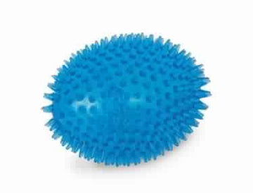 60058 NOBBY TPR spiky football blue 11 cm - - PetsOffice