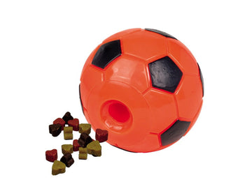 60316 NOBBY TPR Snack-soccer ball orange 12,5 cm - - PetsOffice