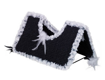 60351-95 NOBBY Scratch board "Roof" grey/black 44 x 22 x 20 cm - - PetsOffice