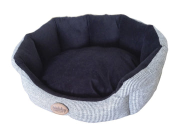 60640 NOBBY Comfort bed oval "JOSI" black l x w x h: 55 x 50 x 21 cm - - PetsOffice