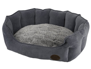 60788 NOBBY Comfort bed oval "BOTELI" grey l x w x h: 55 x 50 x 21 cm - - PetsOffice