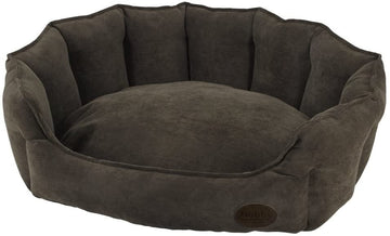 60792 NOBBY Comfort bed oval "BOTELI" brown l x w x h: 65 x 57 x 22 cm - - PetsOffice