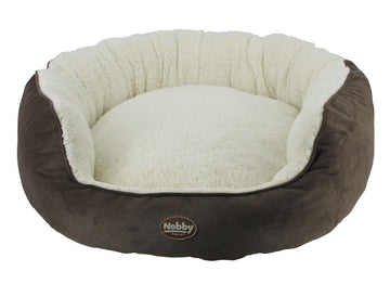 60808 NOBBY Donut with entrance "SADAI" brown Ø 100 cm - - PetsOffice