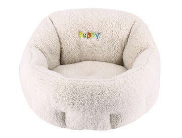 61703 NOBBY Comfort bed oval "PUPPY" ivory l x w x h: 50 x 45 x 32 cm