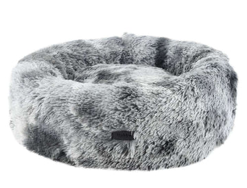 61715 NOBBY Cosy bed Donut "CODA" grey d x h: Ø 60 x 23 cm