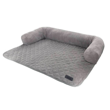 61771 NOBBY Sofa mat square "PENKA" grey l x w x h: 91 x 74 x 10 cm