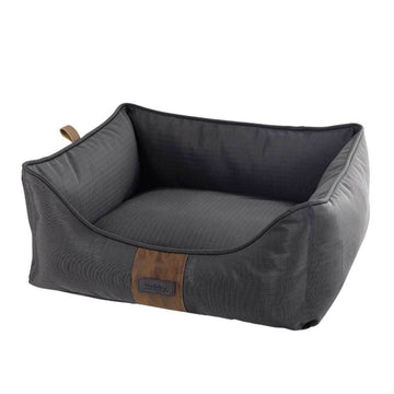 61777 NOBBY Comfort bed square "ZALO" grey l x w x h: 45 x 40 x 18 cm