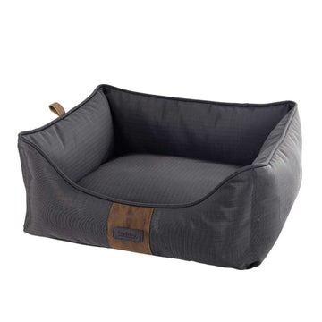 61778 NOBBY Comfort bed square "ZALO" grey l x w x h: 60 x 48 x 19 cm