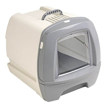 62189 NOBBY Cat toilet "80´s" grey 50 x 40 x 42 cm - - PetsOffice