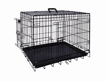 62314 NOBBY Transport cage foldable black l x w x h: 109 x 71 x 79 cm -  - PetsOffice