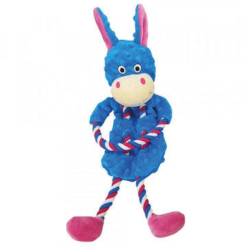 62410 NOBBY Plush donkey with rope 47cm