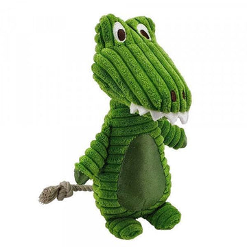 62428 NOBBY Plush crocodile with rope 28cm
