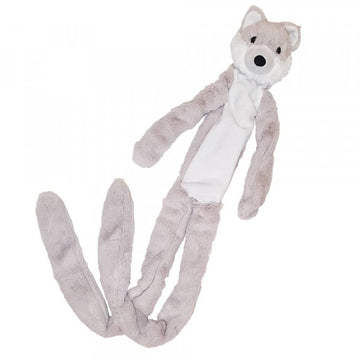 62430 NOBBY Plush wolf long, with rope inside 105 cm
