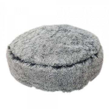 62821 NOBBY Comfort cushion round Classic "ARES" blue-grey d x h: � 90 x 20 cm