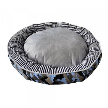 62826 NOBBY Comfort bed donut Classic "ELIO" blue camouflage d x h: � 50 x 15 cm
