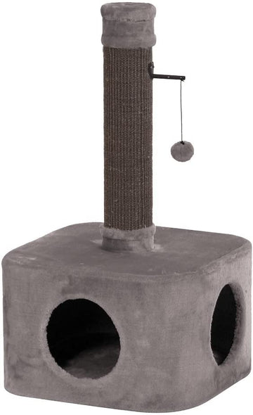63221-93 NOBBY Cat-scratcher "ADA" warm grey 48 x 48 x 90 cm - - PetsOffice