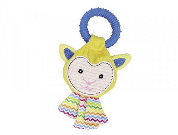 63939 NOBBY Plush sheep with rubber ring 22cm