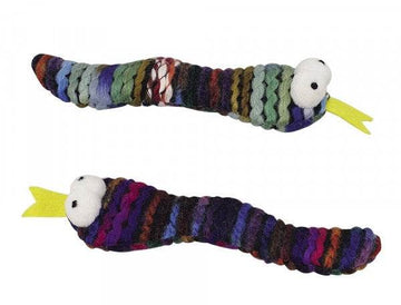 63956 NOBBY Wool snake assorted 2 pcs with catnip, 16cm