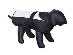 66323 NOBBY Dog coat "CAIBO" white-black 80 cm - - PetsOffice