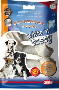 68005 NOBBY White´n Tasty knotted bone 10-11,5 cm, 175 g, 5 pcs - - PetsOffice