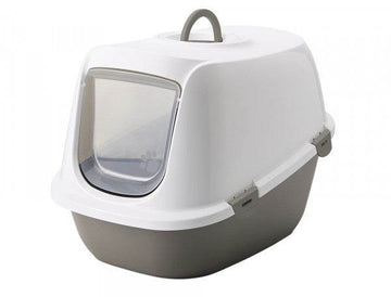 72241 NOBBY Cat Toilett "Leo" warmgrey-white 64x46x45cm