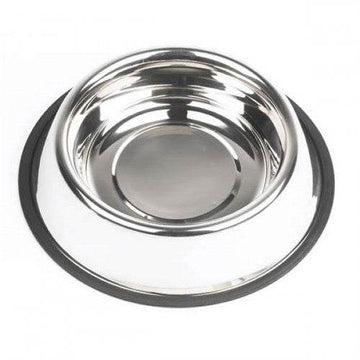 72816 NOBBY Stainless steel bowl, anti slip 0,95 l / Ø 23,0 c - - PetsOffice