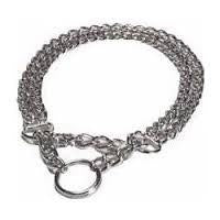 73044 NOBBY Chains choker, two rows, chrome - - PetsOffice