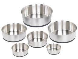 73273 NOBBY Stainless steel bowl "HEAVY" anti slip - - PetsOffice