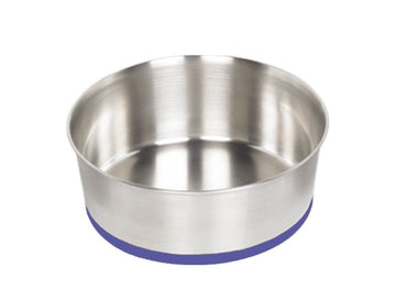 73275 NOBBY Dog Stainless steel bowl HEAVY, anti slip 27,0 cm 3,90 ltr - - PetsOffice