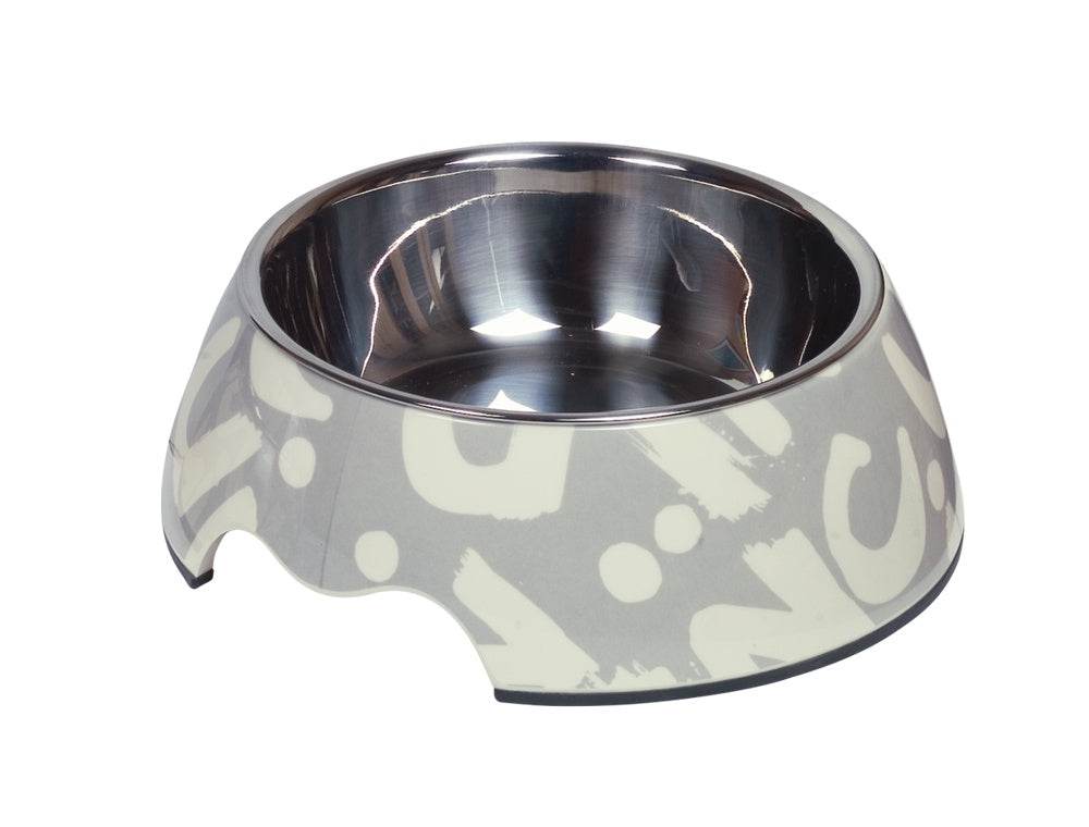 73687 NOBBY Melamine bowl "Letter" M: 17,5 x 6,5 cm, 350 ml -  - PetsOffice