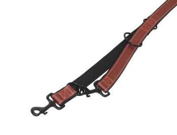 74790-80 NOBBY Training leash "Classic Reflect SOFT" terracotta/black l: 200 cm; w: 15/20 mm - - PetsOffice