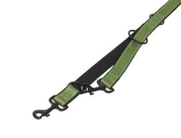 74792-41 NOBBY Training leash "Classic Reflect SOFT" pastel green/black l: 200 cm; w: 25/30 mm - - PetsOffice