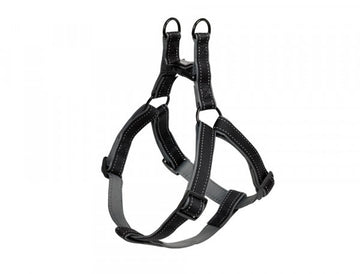 74793-05 NOBBY Harness "Classic Reflect SOFT" black/grey chest: 30-40 cm; w: 10/15 mm