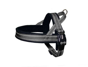 74844-42 NOBBY NORWEGIAN Harness "CLASSIC REFLECT SOFT" grey L: 75-98 cm + 62 cm; W: 25 mm