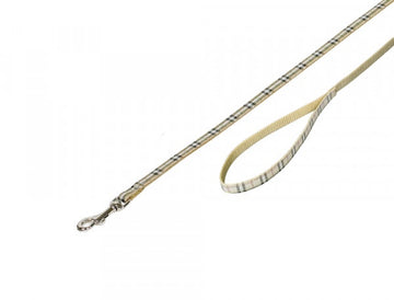 78202-11 NOBBY Leash Tartan beige l: 120cm; w: 10mm
