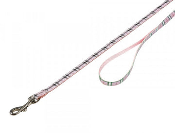 78202-15 NOBBY Leash Tartan pink l: 120cm; w: 10mm