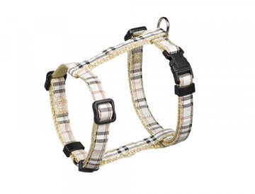 78204-11 NOBBY Harness Tartan beige chest 20-35cm; l: 10mm