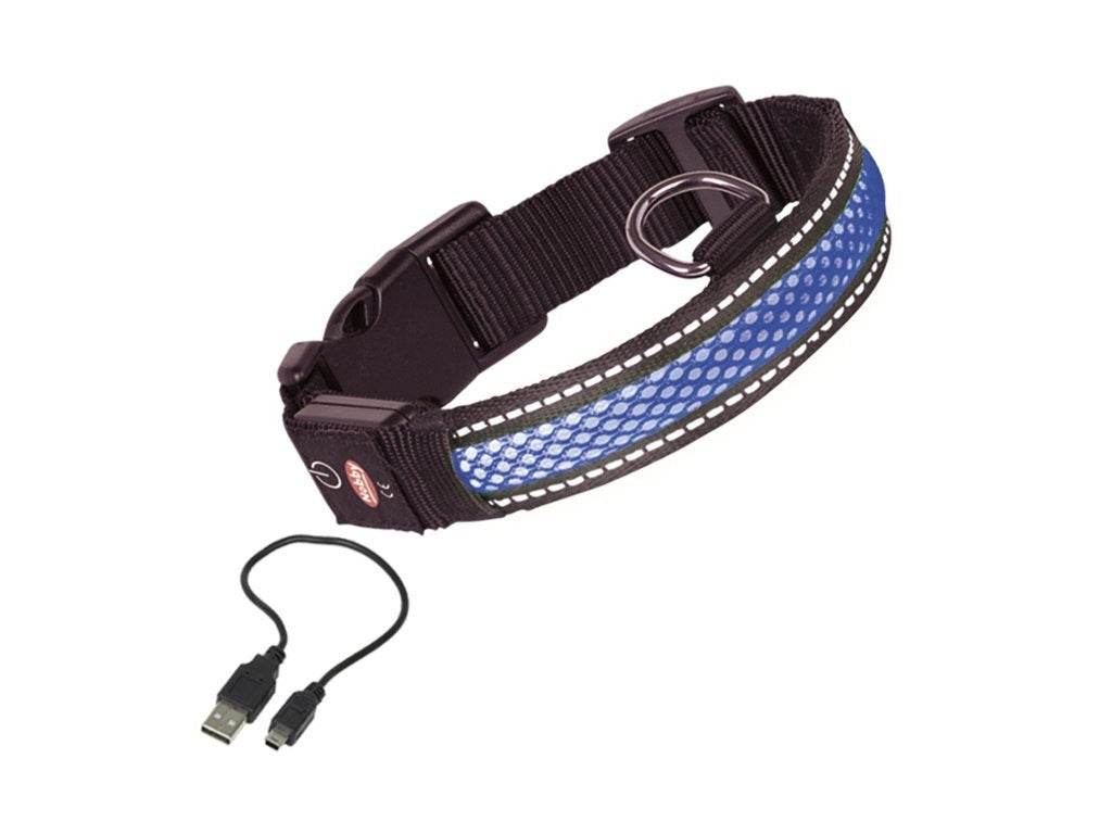78228-06 NOBBY Collar "FLASH MESH" blue L: l: 45-61 cm; w: 25 mm -  - PetsOffice