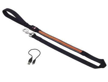 78229-04 NOBBY Leash "FLASH MESH" orange l: 120 cm; w: 25mm - - PetsOffice