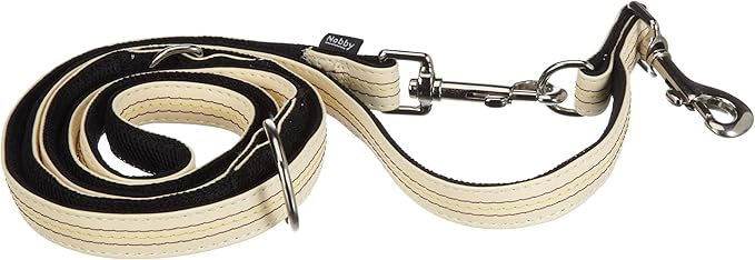 78308-36 NOBBY Training Leash "STITCH" beige l: 200 cm; w: 20 mm -  - PetsOffice