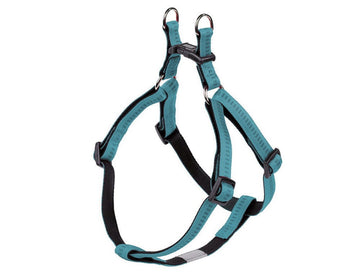 78506-34 NOBBY Harness "Soft Grip" turquoise chest: 30-40 cm; w: 10 mm - - PetsOffice