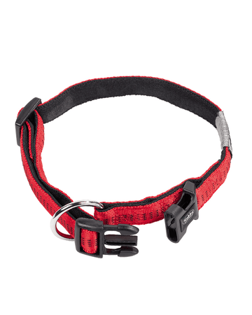 78512-01 NOBBY Collar "Soft Grip" red l: 40/55 cm; w: 25 mm - - PetsOffice