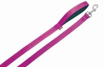 78514-77 NOBBY Leash "Soft Grip" fuchsia / black l: 120 cm; w: 15 mm - - PetsOffice