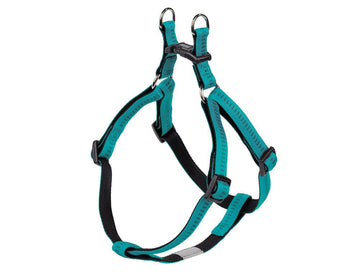 78521-34 NOBBY Harness "Soft Grip" turquoise chest: 50/72 cm; w: 20 mm - - PetsOffice