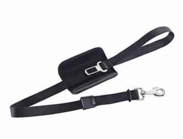78565 NOBBY Leash incl. car safety seat belt black l: 75/100 cm; w: 24 mm - - PetsOffice