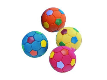 79666 NOBBY Rubber footballs - - PetsOffice