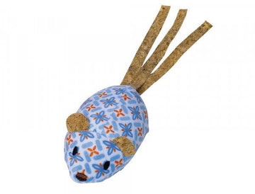 80250 NOBBY Plush mouse with catnip blue 20cm