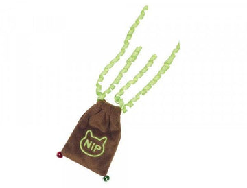 80275 NOBBY Plush bag with catnip green 20cm